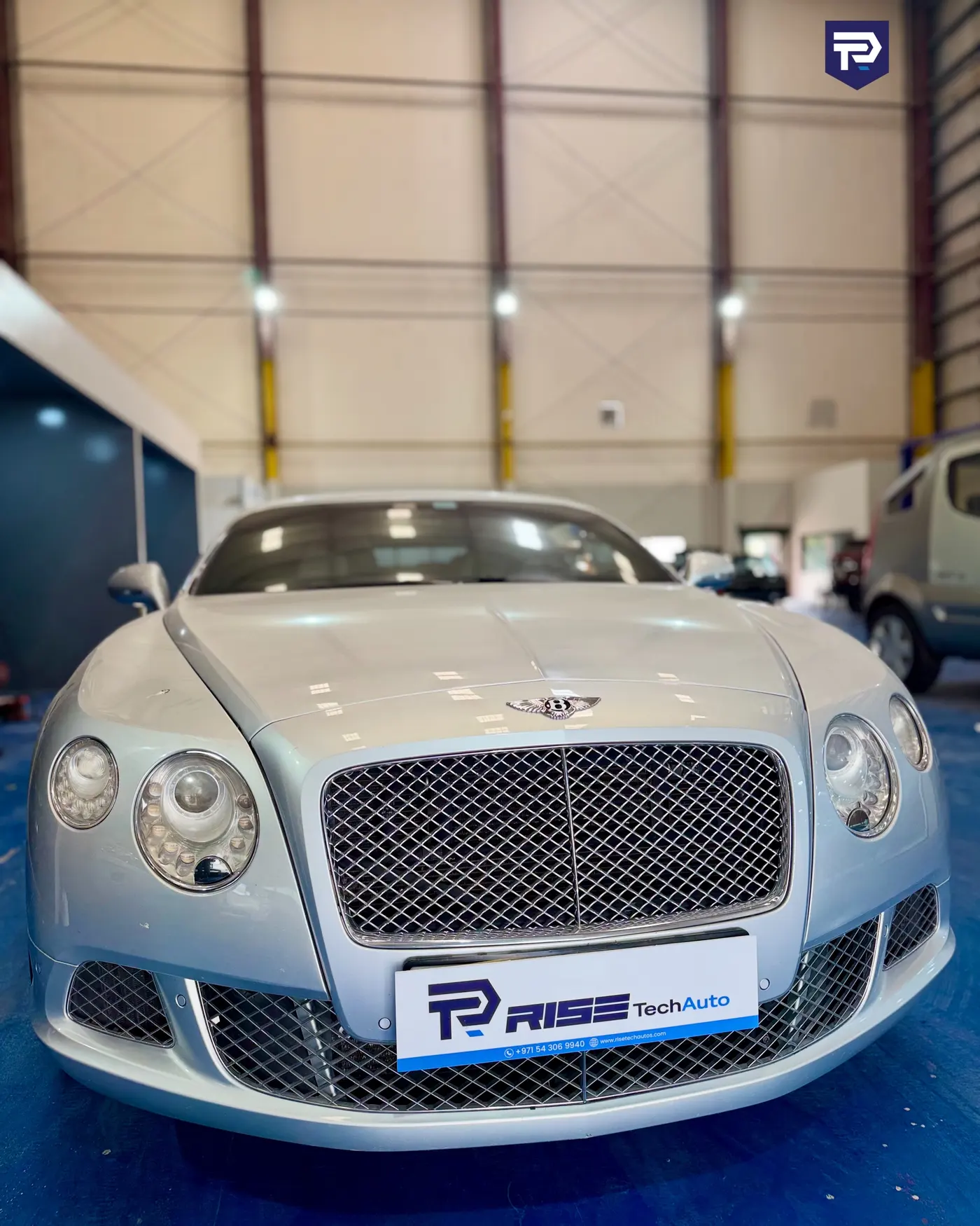 bentley continental gt silver service at Rise Tech Auto Dubai